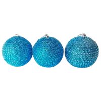 Игрушки для ёлки Christmas 35456 8 см/ Синий