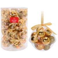 Игрушки для ёлки Christmas 39938 40 мм/ Золотой