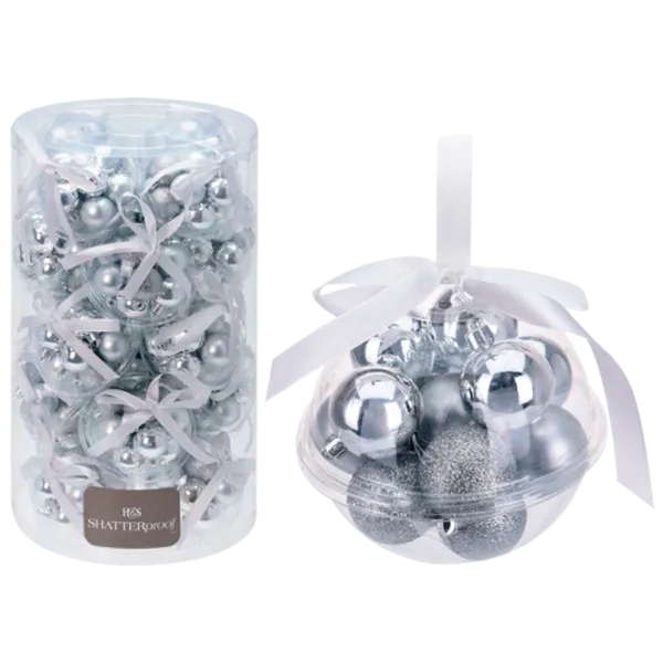 Игрушки для ёлки Christmas 39939 4 см/ Серебристый photo 1