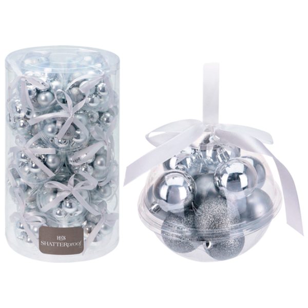 Игрушки для ёлки Christmas 39939 4 см/ Серебристый photo 1