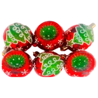 Jucării pentru brad Christmas 37344 6 cm/ Multicolor