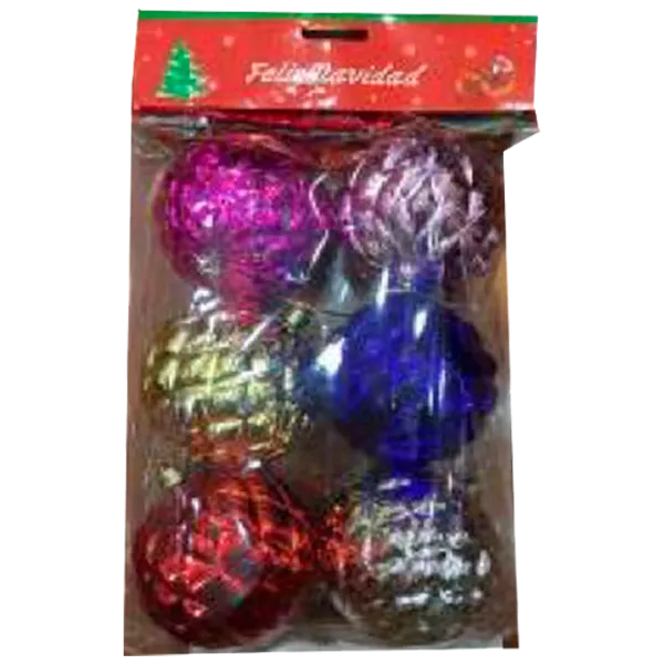 Jucării pentru brad Christmas 35395 8 cm/ Multicolor photo 1