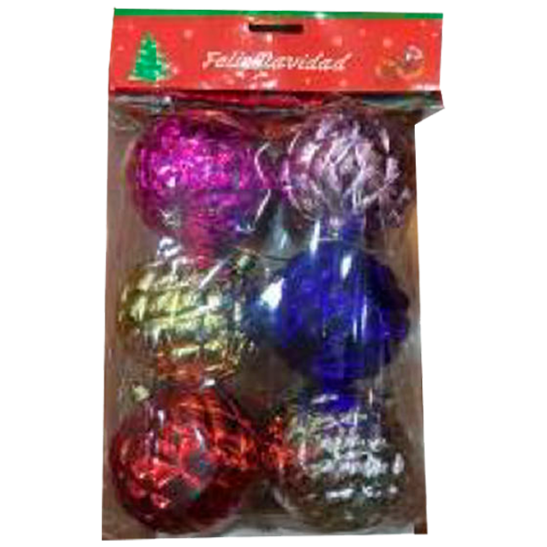 Jucării pentru brad Christmas 35395 8 cm/ Multicolor photo 1