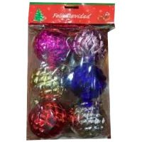 Jucării pentru brad Christmas 35395 8 cm/ Multicolor