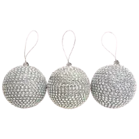 Jucării pentru brad Christmas 35455 8 cm/ Silver