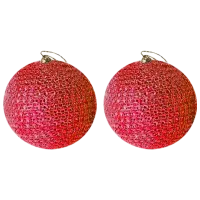 Игрушки для ёлки Christmas 35310 10 см/ Красный