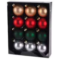 Набор ёлочных шаров Christmas 20299 5.7 см/ Разноцветный