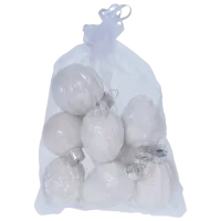 Игрушки для ёлки Christmas 26569 5 см/ Белый