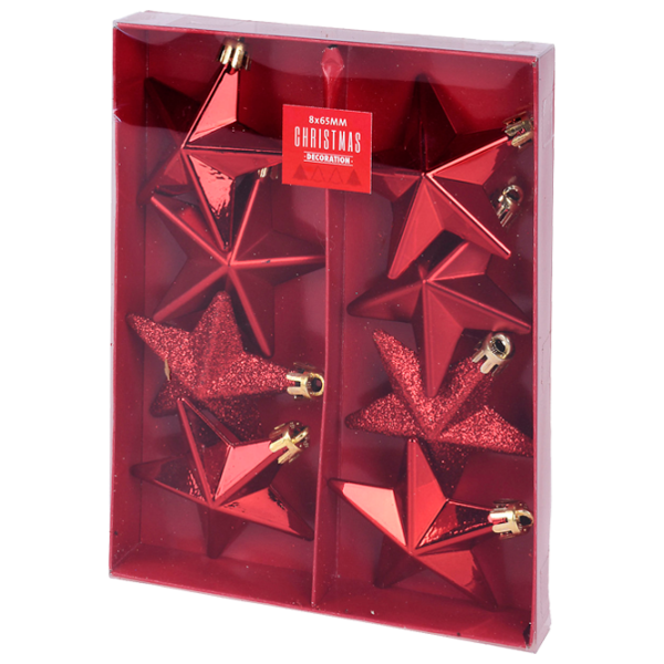 Set de decorațiuni pentru brad Christmas 34470 6.5 cm/ Red photo 1 Set de decorațiuni pentru brad Christmas 34470 6.5 cm/ Red photo 1