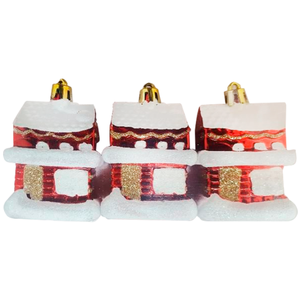 Набор ёлочных украшений Christmas 37384 8 см/ 5 см/ Разноцветный photo 1 Набор ёлочных украшений Christmas 37384 8 см/ 5 см/ Разноцветный photo 1