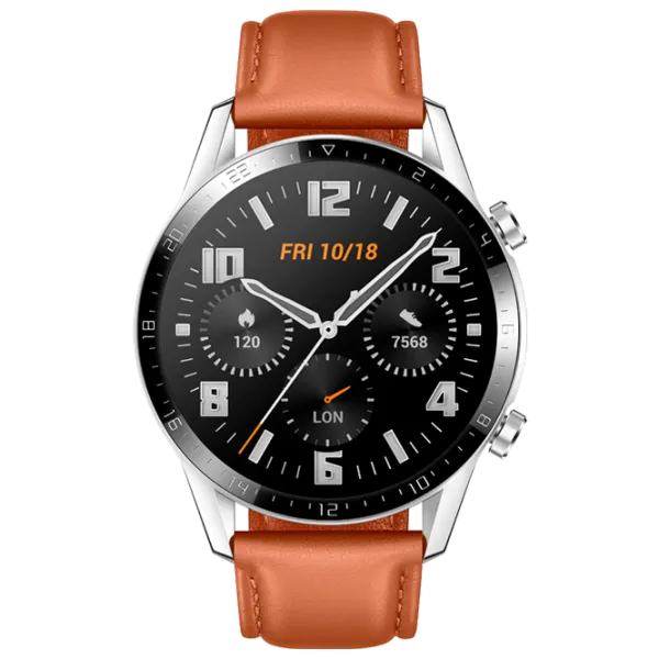 Ceas inteligent Huawei Watch GT2 1.39"/ Fortuna B19V/ Brown Silver photo 1