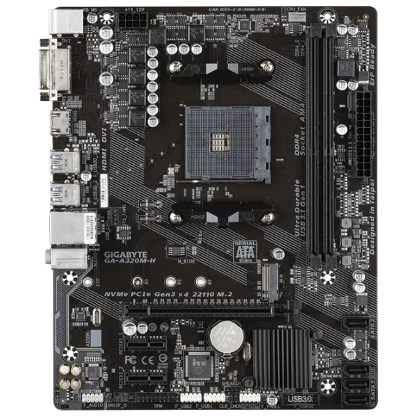 Placă de bază Gigabyte GA-A320M-H 2.0 mATX/ AMD A320 photo 1