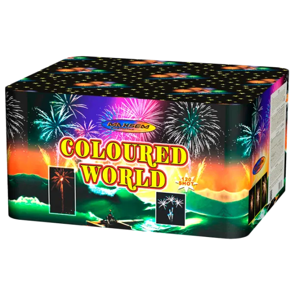 Батарея салютов Maxsem Coloured World 6121 120 залпов photo 1 Батарея салютов Maxsem Coloured World 6121 120 залпов photo 1