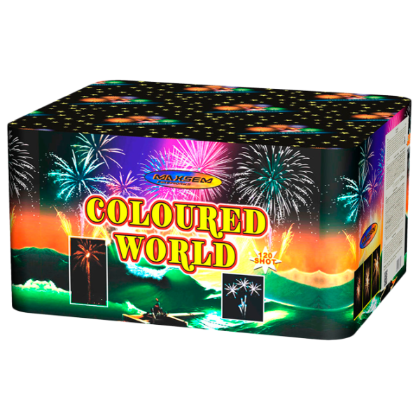 Батарея салютов Maxsem Coloured World 6121 120 залпов photo 1 Батарея салютов Maxsem Coloured World 6121 120 залпов photo 1