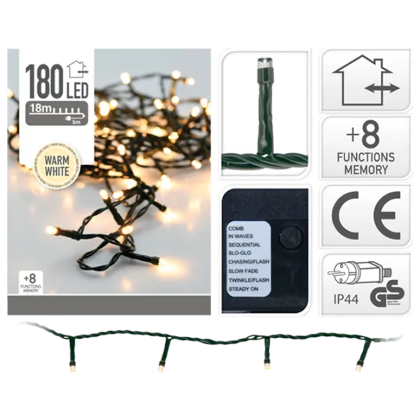 Гирлянды LED Christmas 34340 Нить/ Тёплый белый photo 1 Гирлянды LED Christmas 34340 Нить/ Тёплый белый photo 1