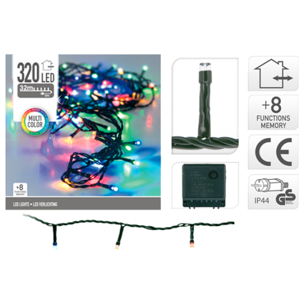 Luminițe decorative Christmas 33032 Fir/ Multicolor photo 1 Luminițe decorative Christmas 33032 Fir/ Multicolor photo 1