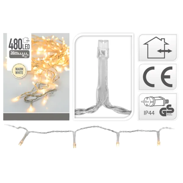 Гирлянды LED Christmas 39725 Нить/ Тёплый белый photo 1 Гирлянды LED Christmas 39725 Нить/ Тёплый белый photo 1