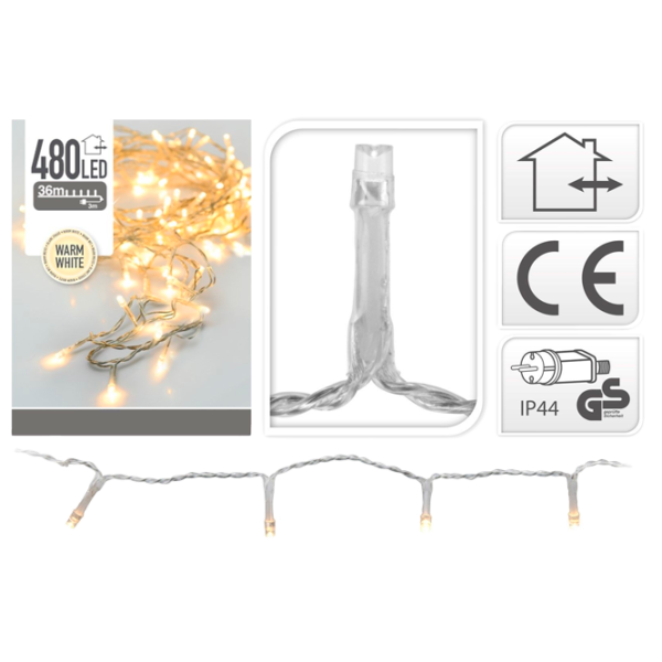 Гирлянды LED Christmas 39725 Нить/ Тёплый белый photo 1 Гирлянды LED Christmas 39725 Нить/ Тёплый белый photo 1