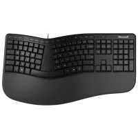 Клавиатура Microsoft Ergonomic Проводная/ Черный