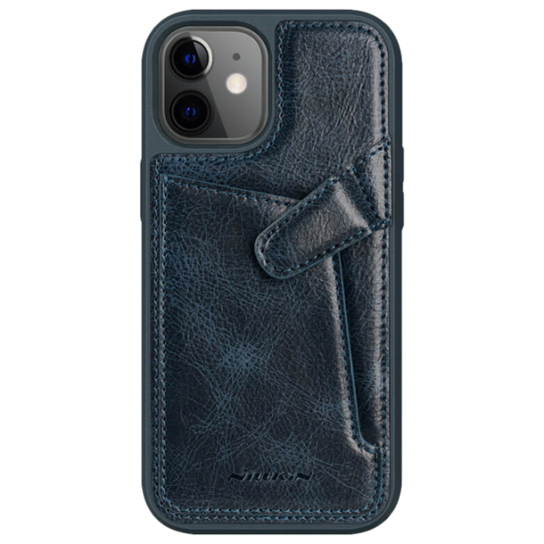 Чехол для смартфона Apple iPhone 12 mini Nillkin/ Back/ Кожа/ Синий photo 1