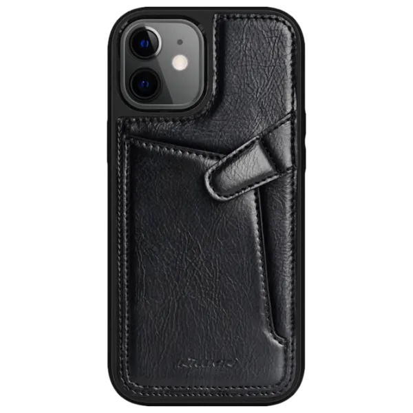 Чехол для смартфона Apple iPhone 12 mini Nillkin/ Back/ Кожа/ Черный photo 1