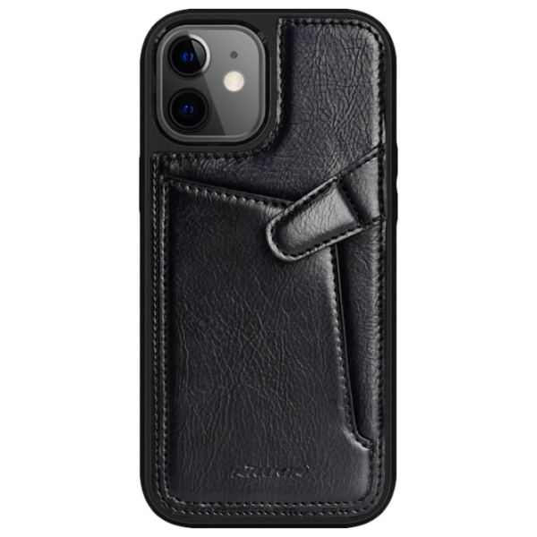Чехол для смартфона Apple iPhone 12 mini Nillkin/ Back/ Кожа/ Черный photo 1