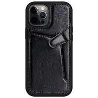 Husă pentru smartphone Apple iPhone 12 Pro Max Nillkin/ Back/ Piele/ Black