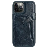 Husă pentru smartphone Apple iPhone 12/ 12 Pro Nillkin/ Back/ Piele/ Blue