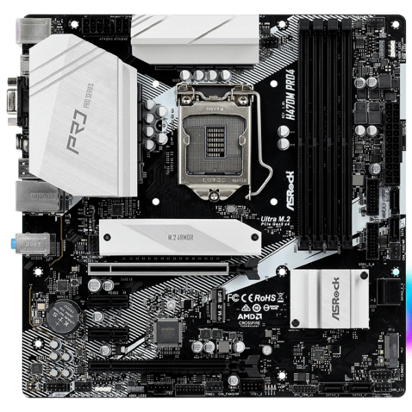 Материнская плата ASRock H470M PRO4 mATX/ Intel H470 photo 1