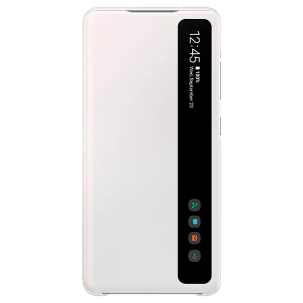 Чехол для смартфона Samsung Galaxy S20 FE Samsung/ Flip Smart View/ PC/ PU/ Белый photo 1