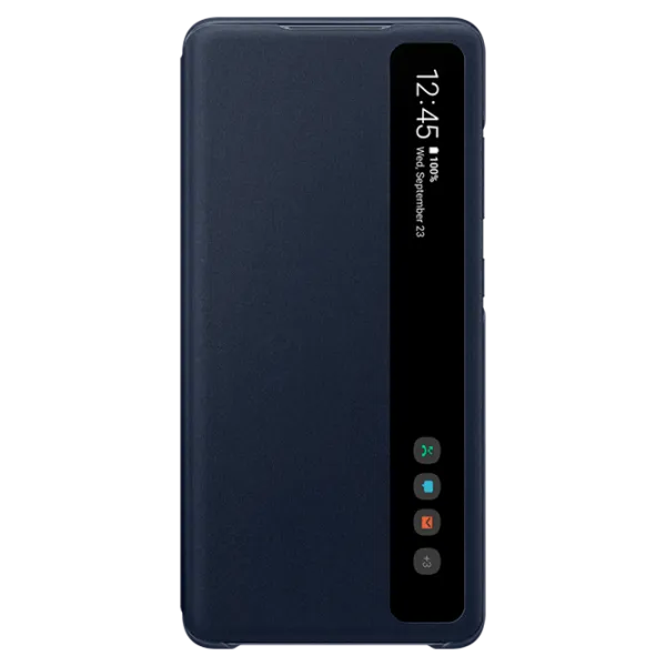 Чехол Samsung Galaxy S20 FE Original Flip Smart View/ Полиуретан / Поликарбонат/ Navy Синий photo 1