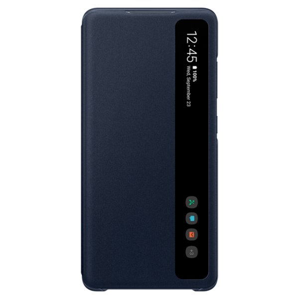Чехол Samsung Galaxy S20 FE Original Flip Smart View/ Полиуретан / Поликарбонат/ Navy Синий photo 1