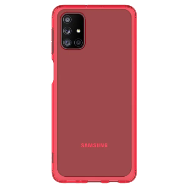 Чехол для смартфона Samsung Galaxy M31s Samsung/ Back/ TPU/ Прозрачный Красный photo 1 Чехол для смартфона Samsung Galaxy M31s Samsung/ Back/ TPU/ Прозрачный Красный photo 1
