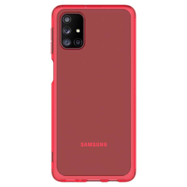 Чехол для смартфона Samsung Galaxy M31s Samsung/ Back/ TPU/ Прозрачный Красный photo 1 Чехол для смартфона Samsung Galaxy M31s Samsung/ Back/ TPU/ Прозрачный Красный photo 1