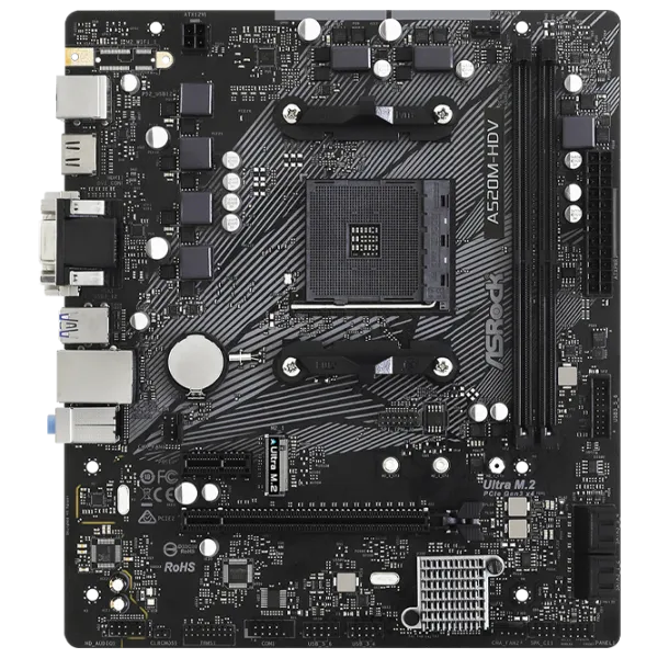 Материнская плата ASRock A520M-HDV mATX/ AMD A520 photo 1