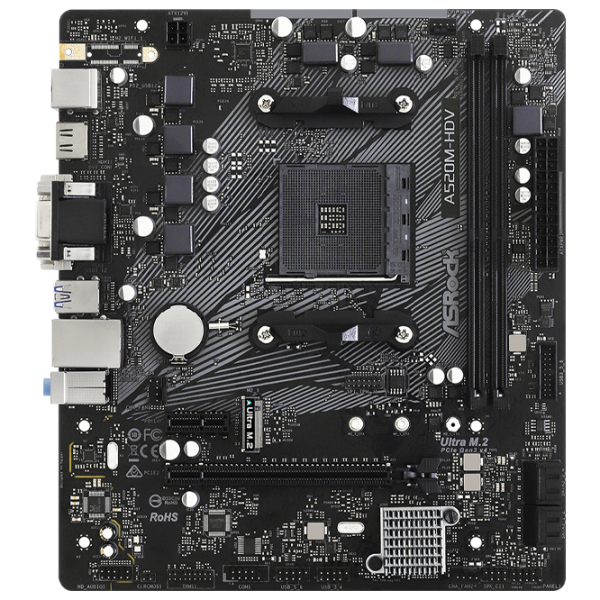 Материнская плата ASRock A520M-HDV mATX/ AMD A520 photo 1