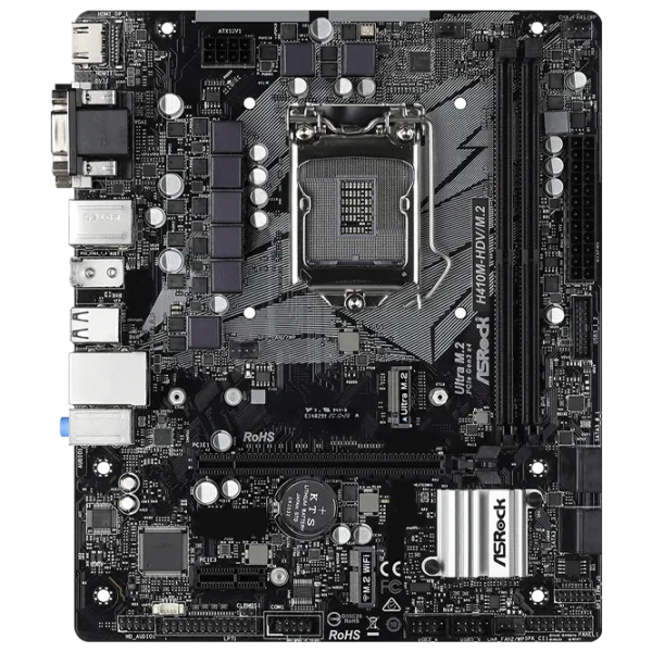 Placă de bază ASRock H410M-HDV/ M.2 mATX/ Intel H410 photo 1