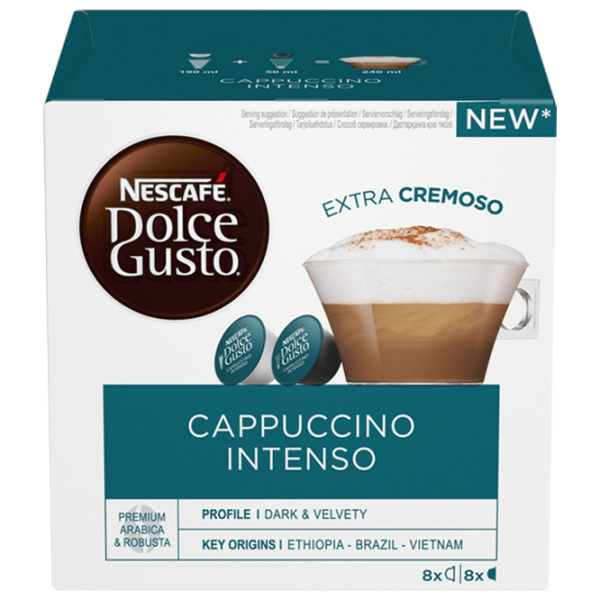 Кофе Nescafe Dolce Gusto Cappuccino Intenso Капсулы/ Intenso/ 16 капсул photo 1