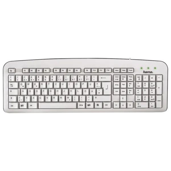 Клавиатура Hama K210 Проводная/ Белый photo 1