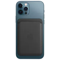 Husă Portmoneu Apple iPhone 12 - 14 All Apple/ MagSafe Back/ Piele/ Black