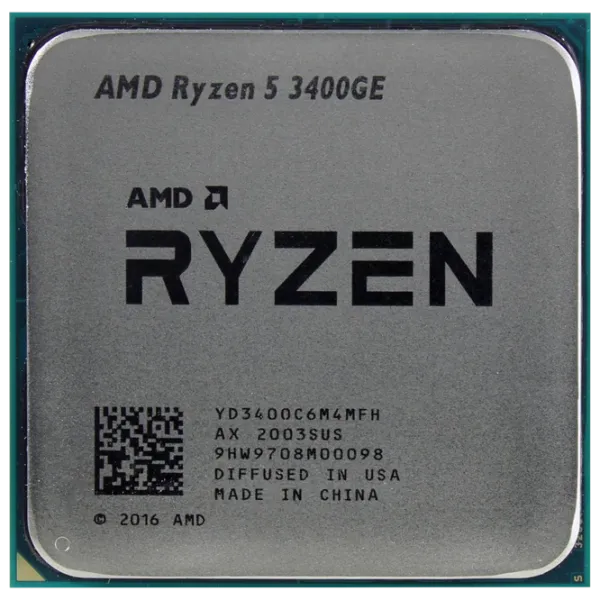 Процессор AMD Ryzen 5 3400GE Tray AM4/ 3.30 ГГц - 4.00 ГГц photo 1