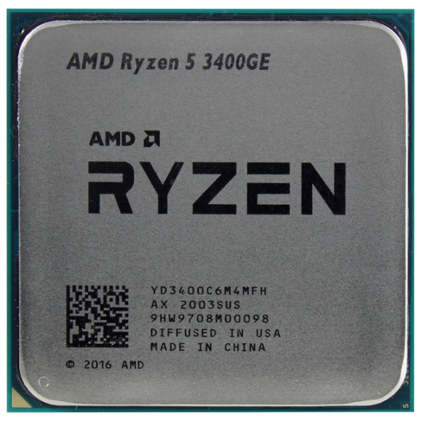 Процессор AMD Ryzen 5 3400GE Tray AM4/ 3.30 ГГц - 4.00 ГГц photo 1
