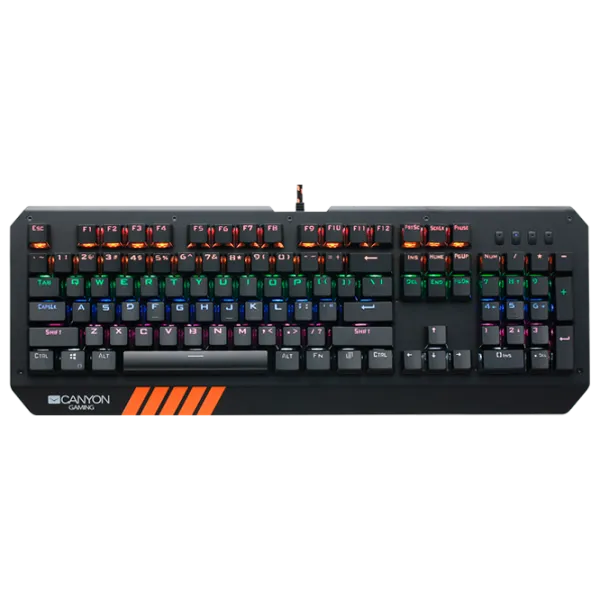Tastatură Canyon Hazard CND-SKB6 Cu fir/ Black photo 1 Tastatură Canyon Hazard CND-SKB6 Cu fir/ Black photo 1