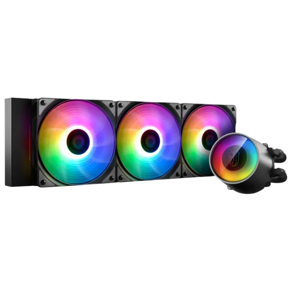 Жидкостное охлаждение Deepcool CASTLE 360RGB V2 Гидродинамический/ 1800 об/ мин photo 1 Жидкостное охлаждение Deepcool CASTLE 360RGB V2 Гидродинамический/ 1800 об/ мин photo 1