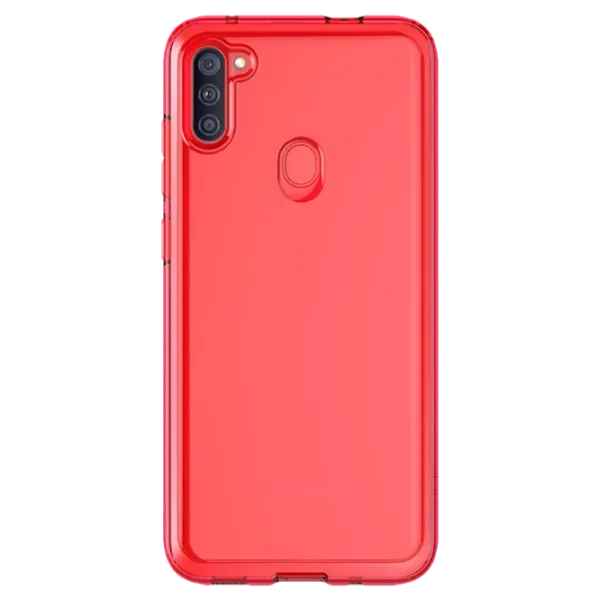 Husă pentru smartphone Samsung Galaxy A11 Samsung/ Back/ TPU/ Transparent Red photo 1 Husă pentru smartphone Samsung Galaxy A11 Samsung/ Back/ TPU/ Transparent Red photo 1