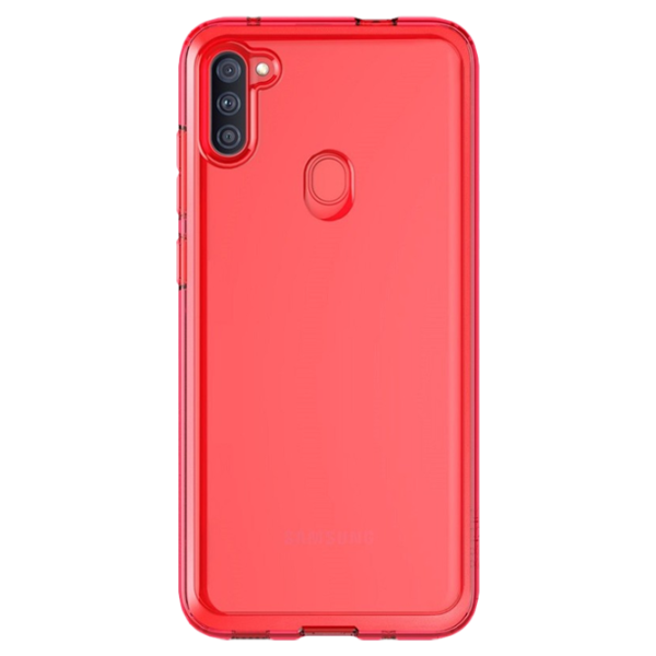 Husă pentru smartphone Samsung Galaxy A11 Samsung/ Back/ TPU/ Transparent Red photo 1 Husă pentru smartphone Samsung Galaxy A11 Samsung/ Back/ TPU/ Transparent Red photo 1