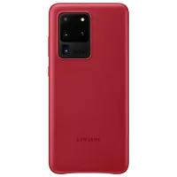 Чехол для смартфона Samsung Galaxy S20 Ultra Samsung/ Back/ Кожа/ Красный