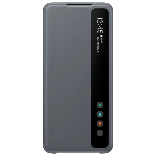 Чехол для смартфона Samsung Galaxy S20 Ultra Samsung/ Flip Cover/ PU/ Серый photo 1