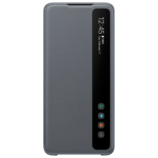 Чехол для смартфона Samsung Galaxy S20 Ultra Samsung/ Flip Cover/ PU/ Серый photo 1