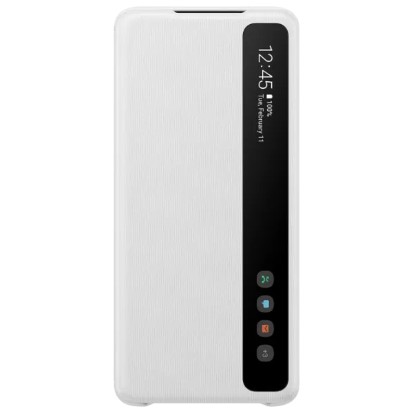 Чехол для смартфона Samsung Galaxy S20+ Samsung/ Flip Cover/ PU/ Белый photo 1